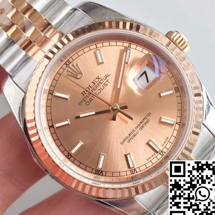 Rolex Datejust Gold Dial Rose AR 36mm 116234 Factory 0919